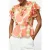 French Connection Louisa Hallie Crinkle Blouse Orange Multi
