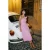 TRENDYOLMİLLA Dames Roze Effen Midi Mouwloos Stijlvol/Avond Skater Jurken