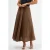 Hoge Taille Geweven A-Lijn Maxi Rok