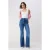 TRENDYOLMİLLA Dames Donkerblauw Effen Flared Hoge taille Jeans