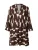 ZABAIONE Jurk ‘Me44lody’  sand / chocoladebruin / wit