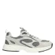 PS Poelman leren sneakers grijs/wit