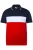 Men Plus Shirt  navy / rood / wit