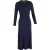 Altuzarra Masika geribbelde midi-jurk in marineblauw polyester