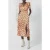 French Connection Aimee Inu Satin Ft Split Dress Burnt Orange-cl Crm