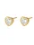 Hey Happiness Oorbellen ‘Crystal Love’  goud