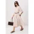 Trendyol Modest Dames Beige Effen Midi Kort Recht Modest Jurken