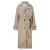 America Today gemêleerde wintermantel met ceintuur en wol – beige