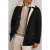 Reiss Ls Zip Through Cord Collar Wool Worker Jacket Navy