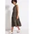 Street One Dames Jersey jurk met volants in Bruin