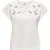 Jacqueline de Yong Jdyrose ss o-neck emb top off-white