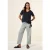 Cecil Dames Blouse shirt met knoop in Blauw