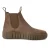 Tamaris Dames Taupe Bruine Leren Chelsea Enkellaarsjes