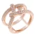 Orphelia Dames 925 Zilveren Ring – Roze ZR-7277