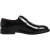 Dolce & Gabbana Zwarte Leren Monk Strap Derby Formele Schoenen