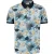 No Excess Polo pique allover printed blue