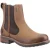 Cotswold Notgrove Leren Damesschoenen Bruine Platte Chelsea Laarzen