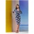 LK Bennett Daniela- Tie Midi Dress Navy Multicolor
