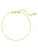 Hey Happiness Voetsieraden ‘Bead Line’  goud