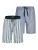 Phil & Co. Berlin Pyjamabroek ‘ Classics ‘  blauw / grijs / offwhite