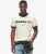 Workwear T-shirt met Core-logo en Contrasterende Bies Crème