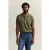 GANT Slub Cotton Linen Ss Polo Dry Herb Green