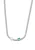 faina Ketting  smaragd / zilver / wit