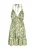 IZIA Jurk ‘Spring Summer’  turquoise / groen / lichtoranje / wolwit