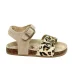 Shoesme Sandalen taupe Panterprint Suède –