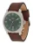 FOSSIL Analoog horloge ‘Machine’  bruin / smaragd / donkergroen / zilver