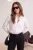 TRENDYOLMİLLA Dames Wit Effen Lang Regular fit Overhemden