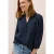 Cecil Dames Lange blouse in effen kleur in Blauw
