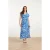 Smashed Lemon 25003 midi jurk met te abstracte print |