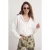 TRENDYOLMİLLA Dames Ecru Effen Lang Relaxed fit Sweatshirts