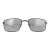 Oakley Wrap Heren gepolijste zwarte prizm zwarte zonnebril