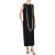 Moschino Pearls Stretch Crepe Dress Black
