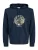 JACK & JONES Sweatshirt ‘JJHONOLULU’  navy / lichtgeel / zwart / wit