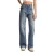 Jeans Straight Slim Fit Middenhoge Taille Denim Dames It’s Basic