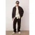 TRENDYOL MAN Heren Bruin Effen Lang Regular fit Jassen