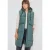 Cecil Dames Corduroy mix puffer vest in Groen