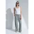 Hoge-Taille Brede Pijpen Denim Jeans