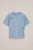 WE Fashion – Jongens T-shirt met patches – Regular fit – Lichtblauw – Katoen –