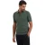 No Excess Pullover short sleeve polo zip soli dark green
