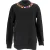 Givenchy sweatshirt met geborduurde bloemen in zwart katoen