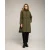 Lange trenchcoat met capuchon, ritssluiting, ritsdetails aan de zijkanten en een verstelbare taille