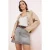 TRENDYOLMİLLA Dames Grijs Effen Kort / Mini Rokken