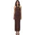 YAS Isabel sl long knit dress fest coffee bean