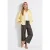 Street One Dames Wide Legs broek met jogg tailleband in Bruin