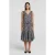 Karl Lagerfeld Linen Blend Dress Giraffe Black/white