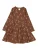 Müsli by GREEN COTTON Jurk  bruin / chocoladebruin / oudroze / bordeaux